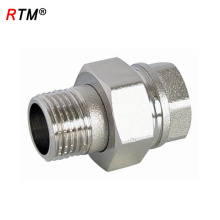 B17 stainless steel street union male pipe fitting male brass connector